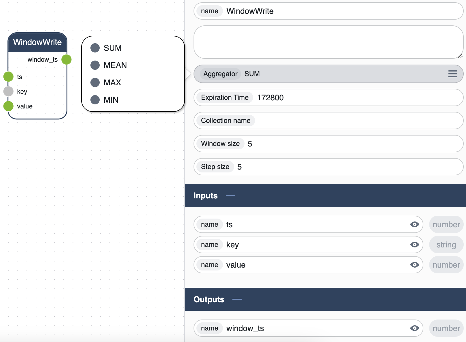 WindowWrite Node